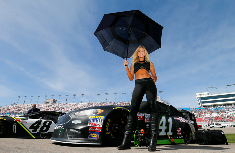 This year’s Daytona 500, where the Monster Girls were out in force. Photo credit: Jonathan Ferrey/Getty Images
